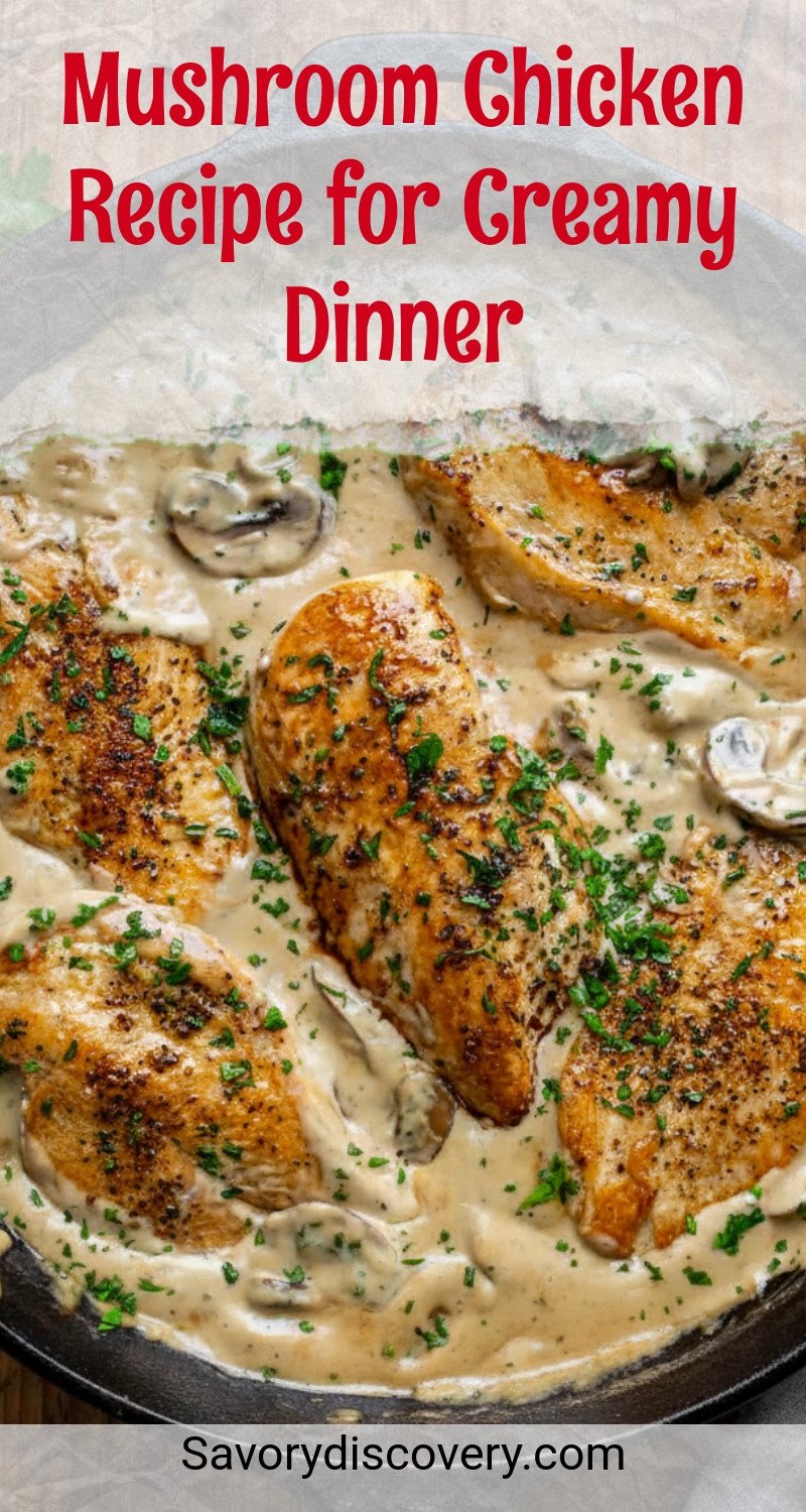 Mushroom Chicken Recipe for Creamy Dinner