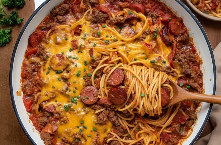 One Pot Cowboy Spaghetti Recipe