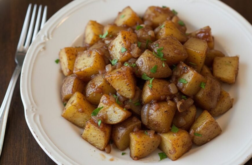 Onion Roasted Potatoes and Our Visitor