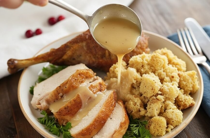 Quick and Easy Homemade Turkey Gravy