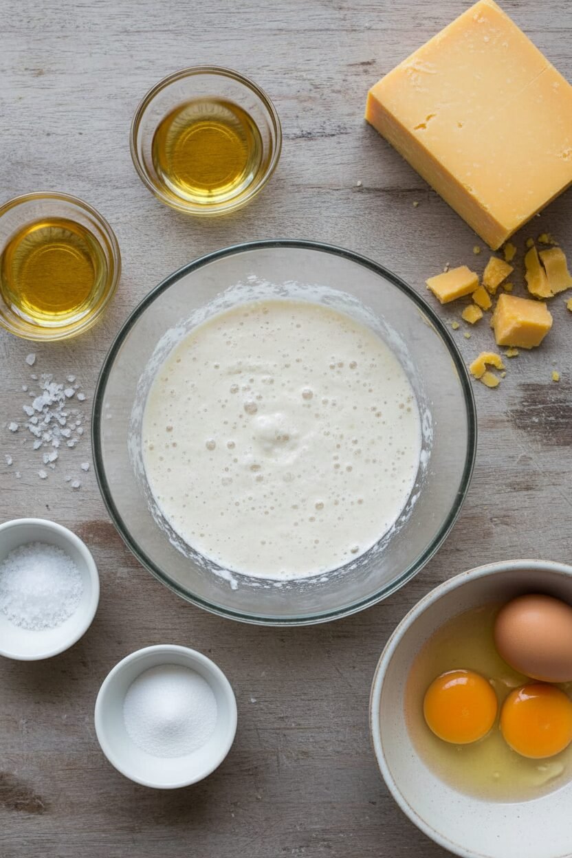 Savory Sourdough Cheddar Cheese Waffles Recipe