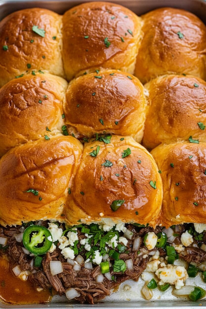 Shredded Beef Sliders Recipe for Game Day