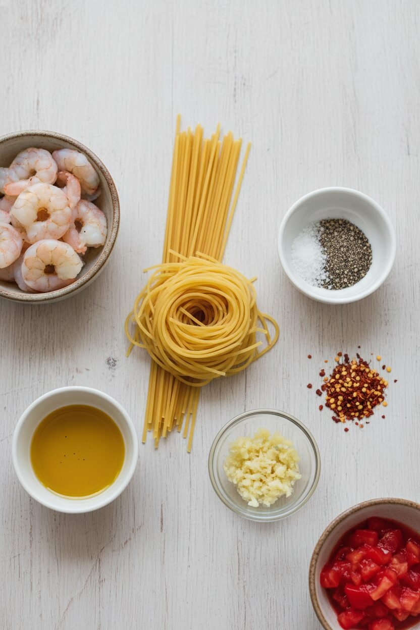 Shrimp Pasta with Fresh Tomato Sauce