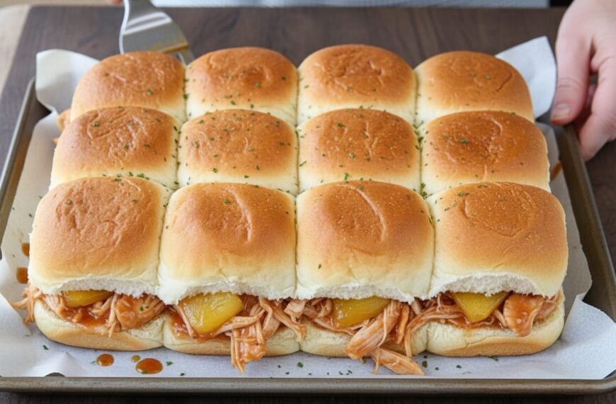 Slow Cooker Pineapple Chicken Sliders Recipe