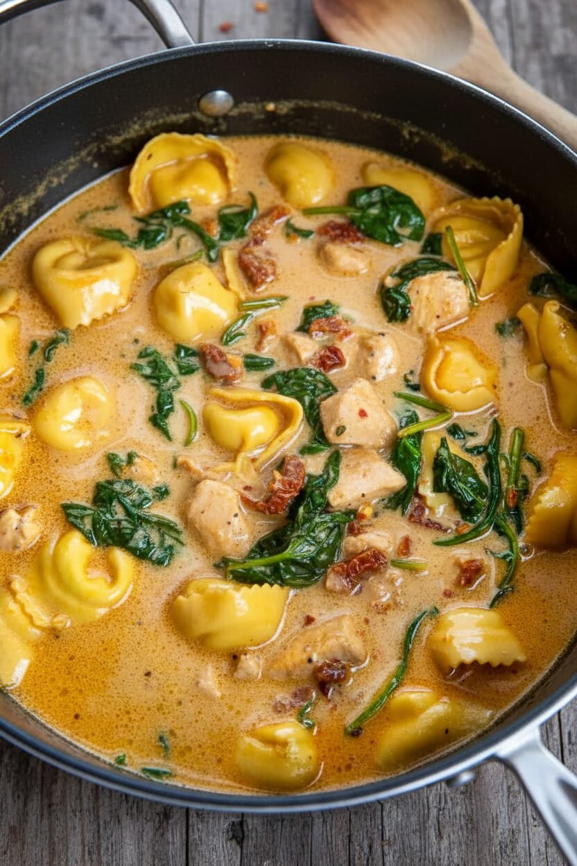 Tuscan Chicken Tortellini Soup Recipe