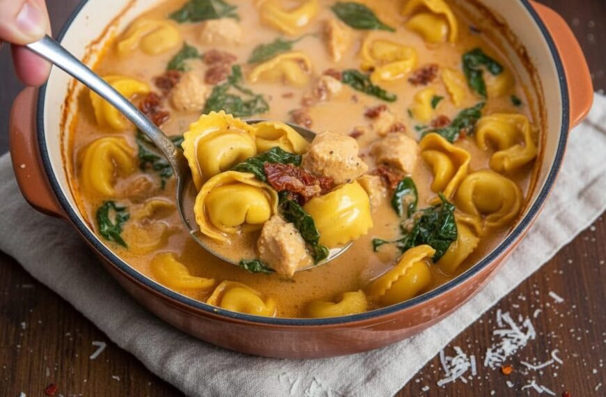 Tuscan Chicken Tortellini Soup Recipe