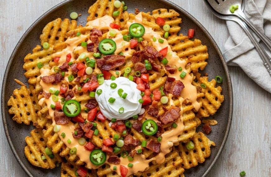 Waffle Fry Nachos A Tasty Twist