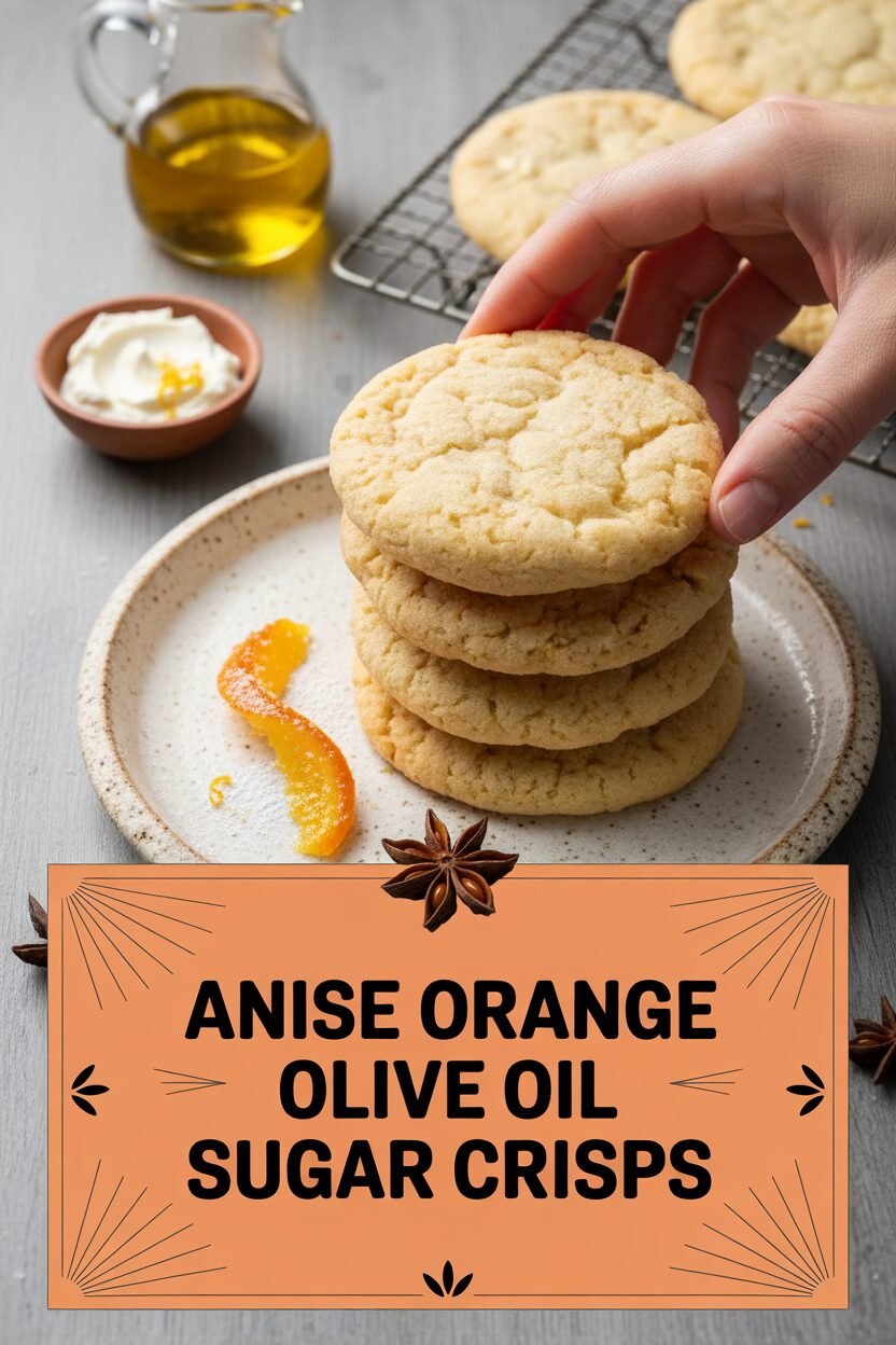 Anise Orange Olive Oil Sugar Crisps