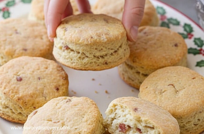 Bacon and Potato Christmas Biscuits