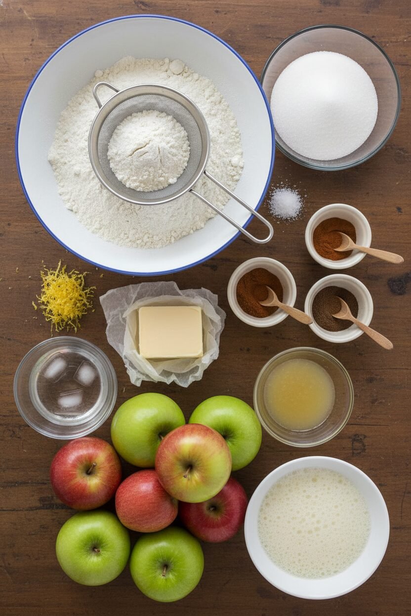 Baking Christmas Apple Pie with Everyday Apples