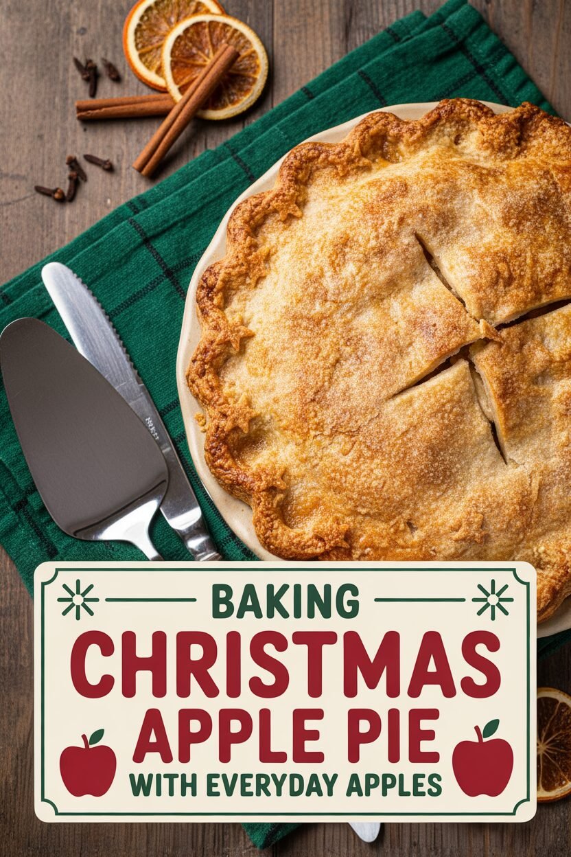 Baking Christmas Apple Pie with Everyday Apples