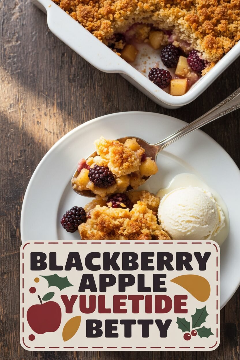 Blackberry Apple Yuletide Betty