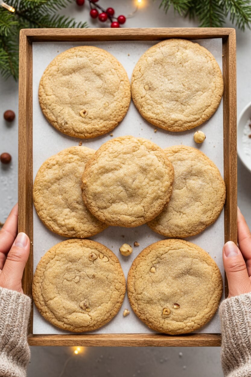 Brown Butter Hazelnut Holiday Cookies