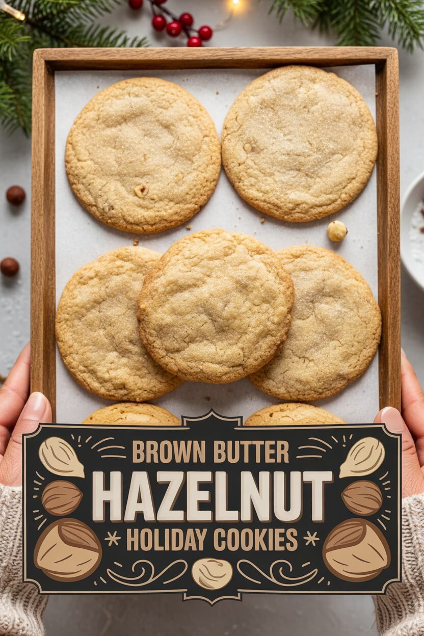 Brown Butter Hazelnut Holiday Cookies