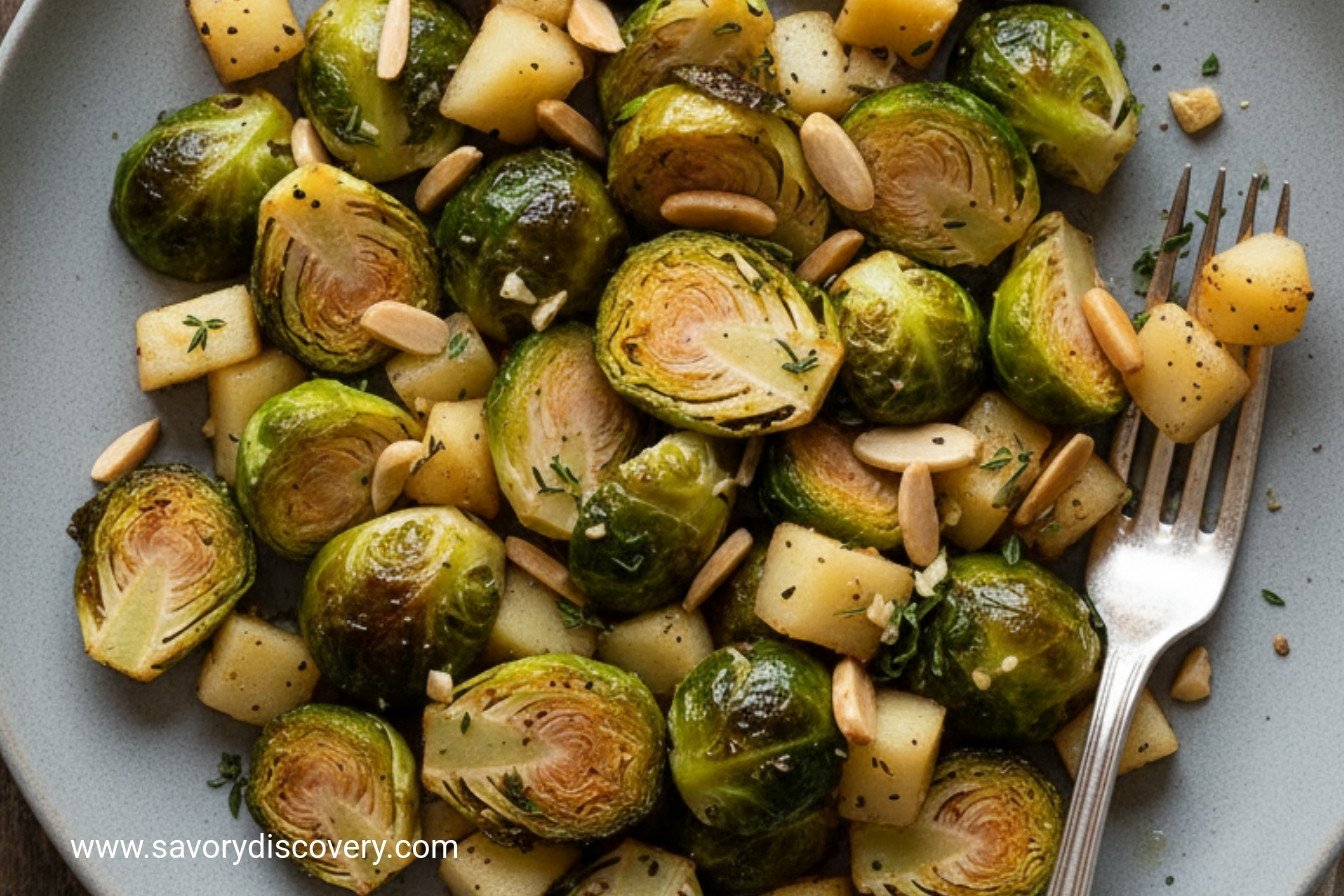 Brussels Sprouts with Apples and Almonds Recipe