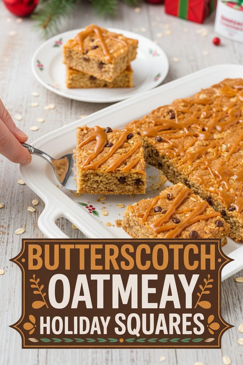 Butterscotch Oatmeal Holiday Squares