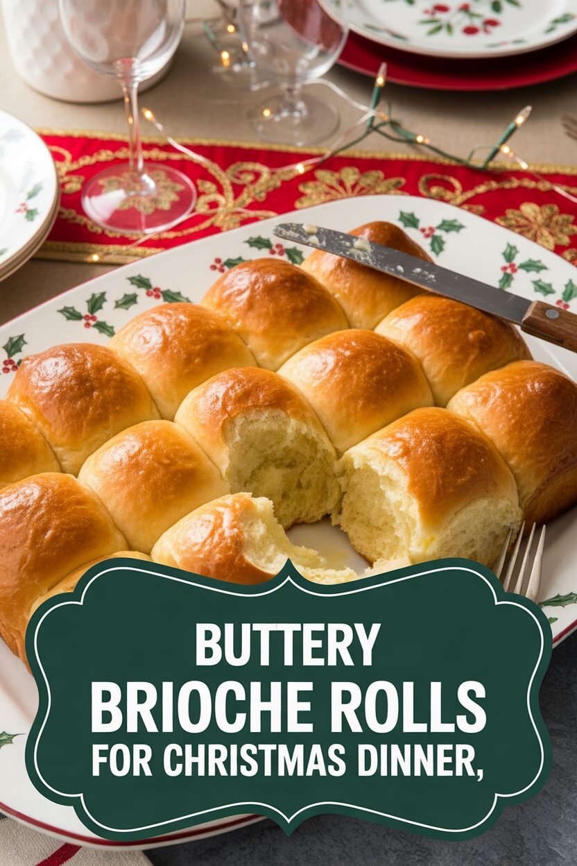 Buttery Brioche Rolls for Christmas Dinner