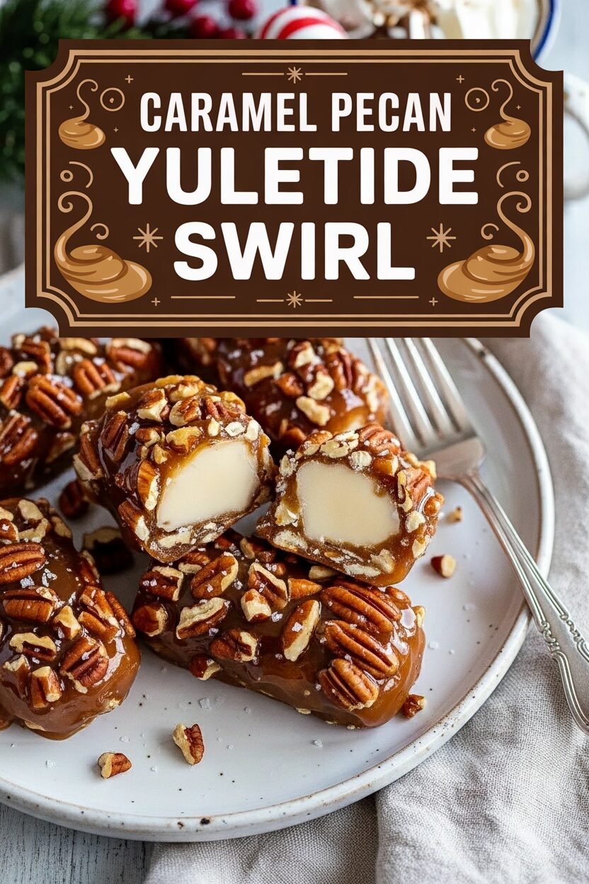 Caramel Pecan Yuletide Swirl