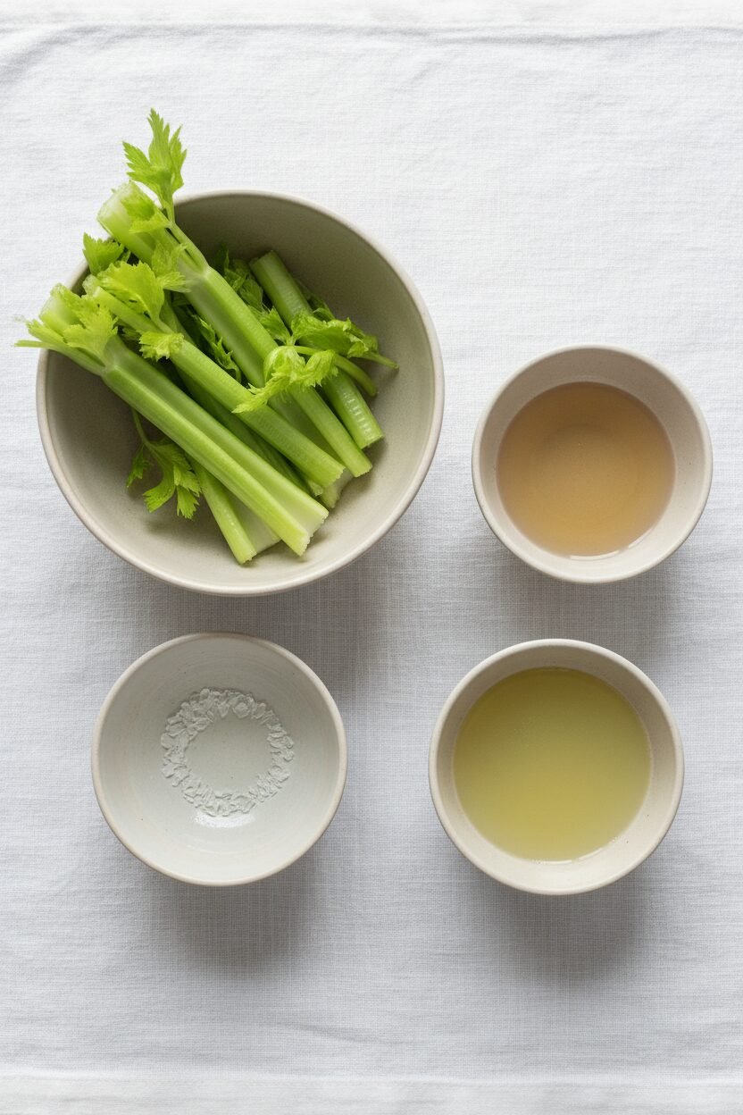 Celery Gimlet Christmas Cocktail