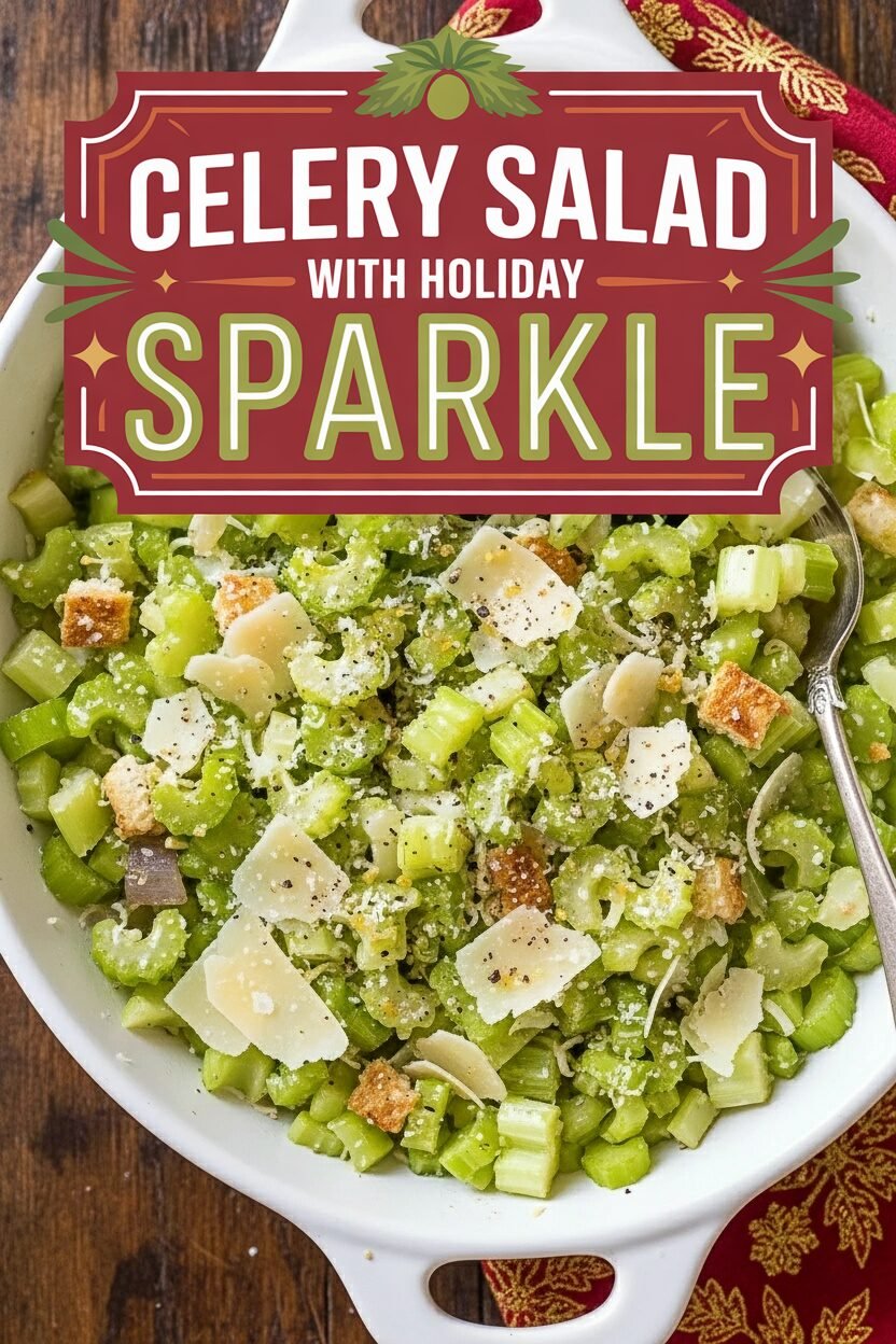 Celery Salad with Holiday Sparkle