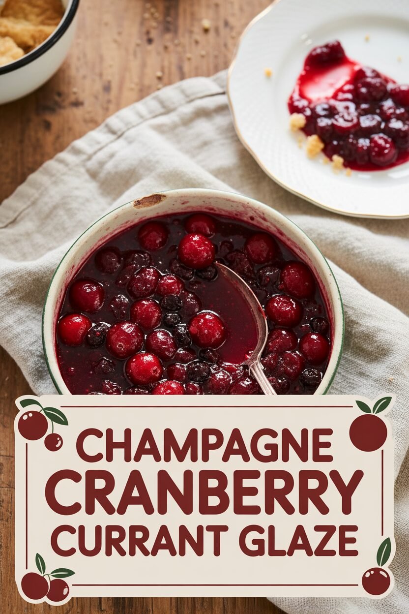 Champagne Cranberry Currant Glaze