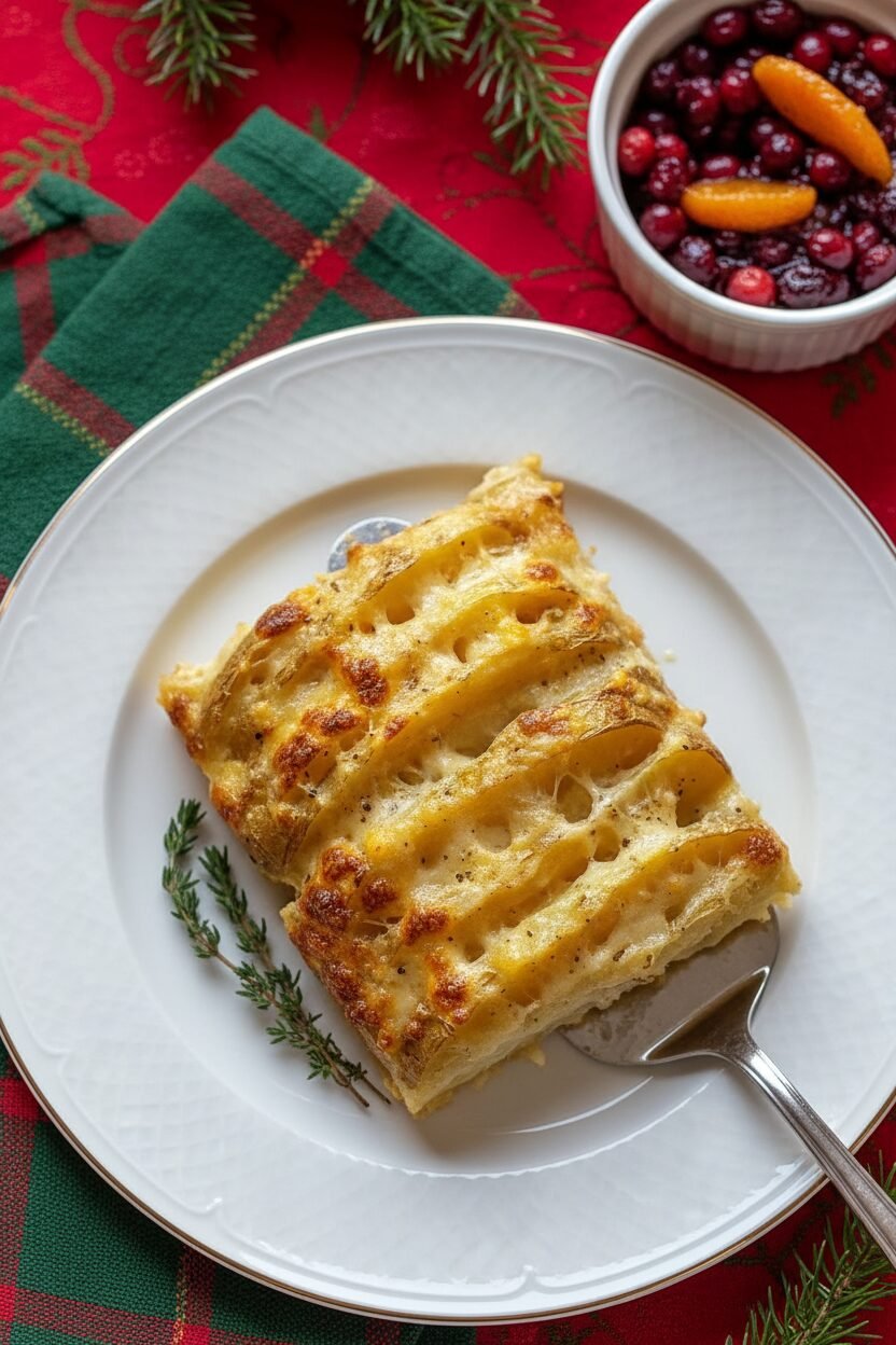 Cheesy Christmas Potato Bake
