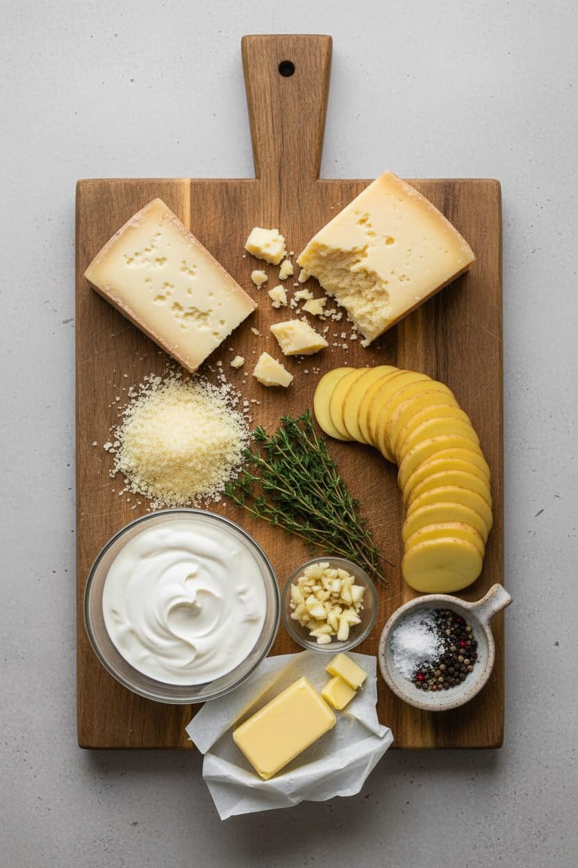 Cheesy Christmas Potato Bake