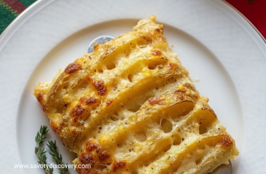 Cheesy Christmas Potato Bake