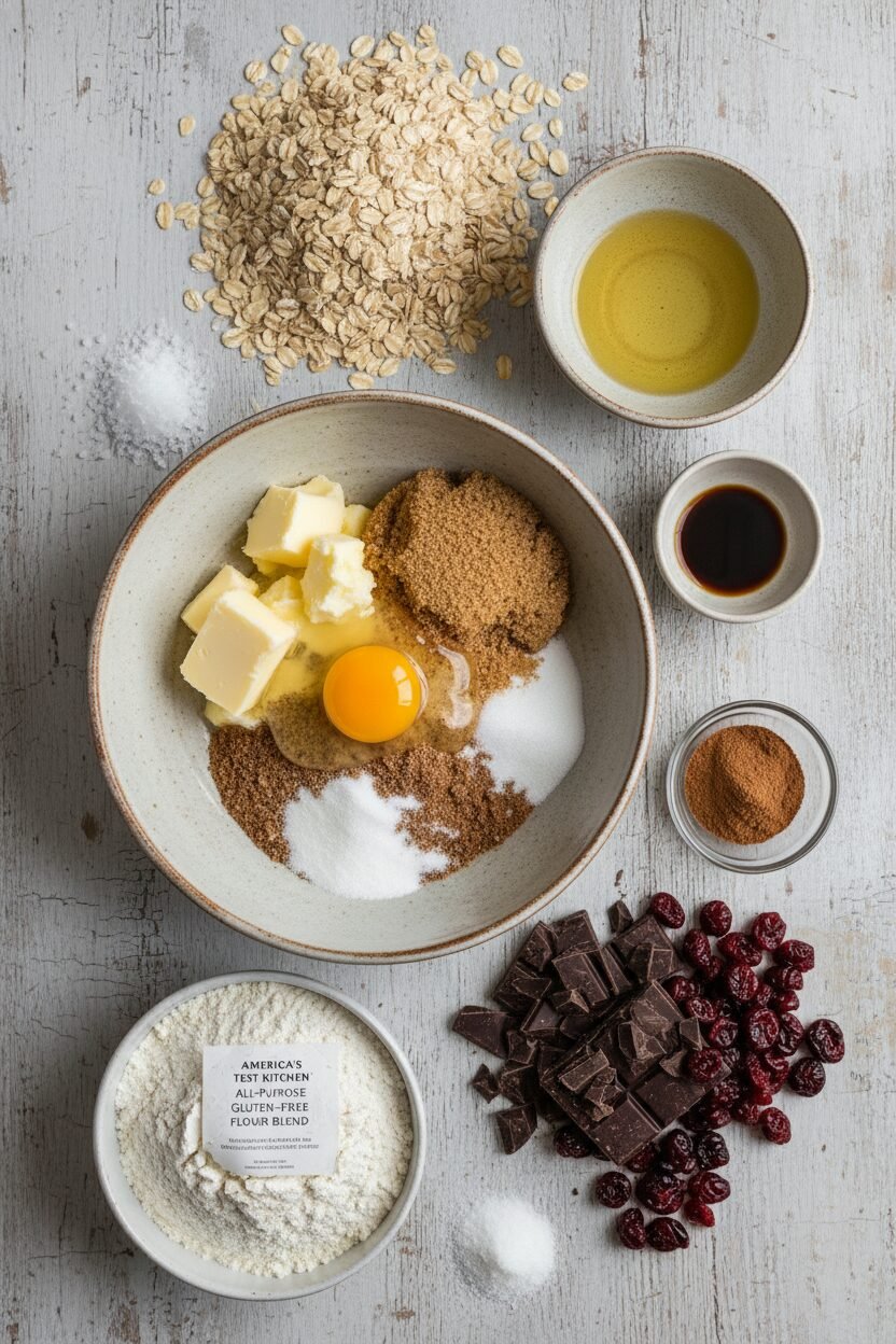 Cherry Chocolate Chunk Oatmeal Christmas Cookies