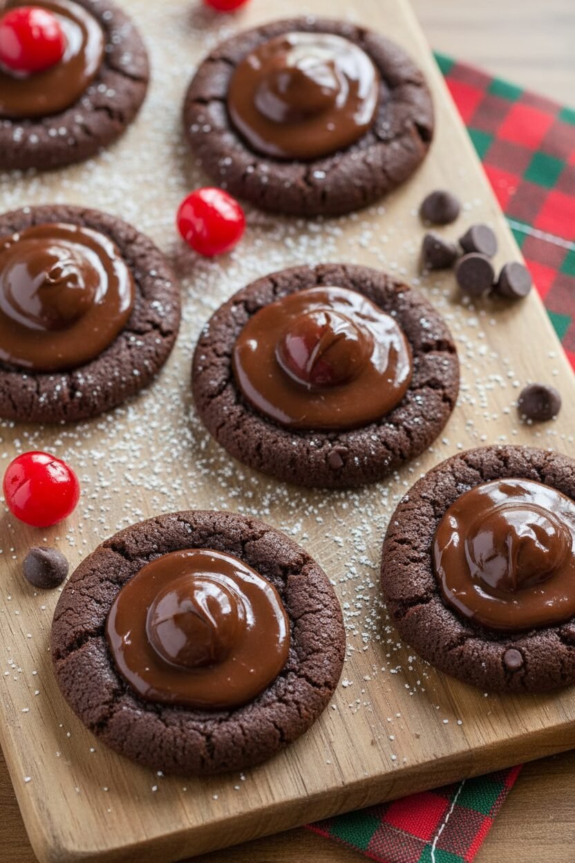 Cherry Chocolate Yuletide Drops