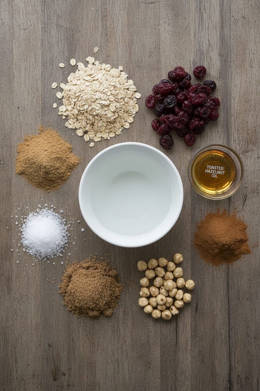 Cherry Hazelnut Christmas Oats