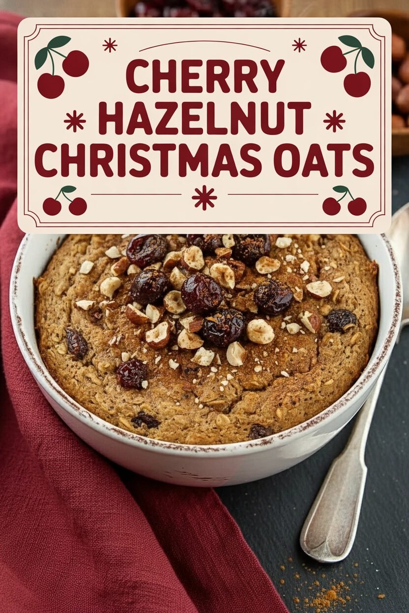 Cherry Hazelnut Christmas Oats
