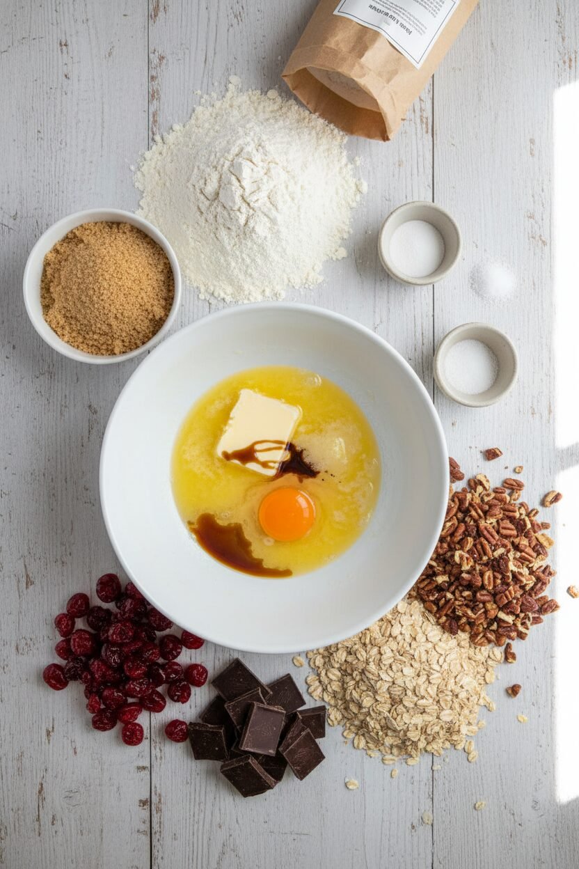 Cherry Pecan Chocolate Chunk Christmas Cookies