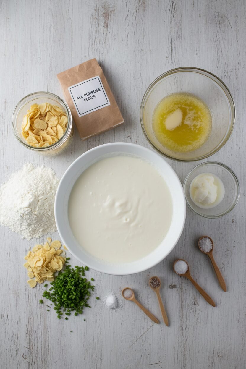Chive and Potato Christmas Biscuits