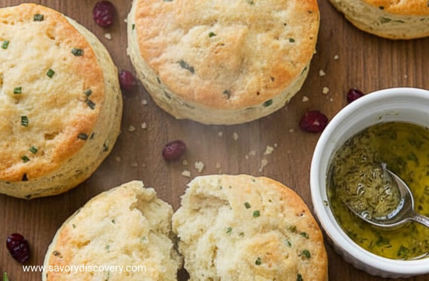 Chive and Potato Christmas Biscuits