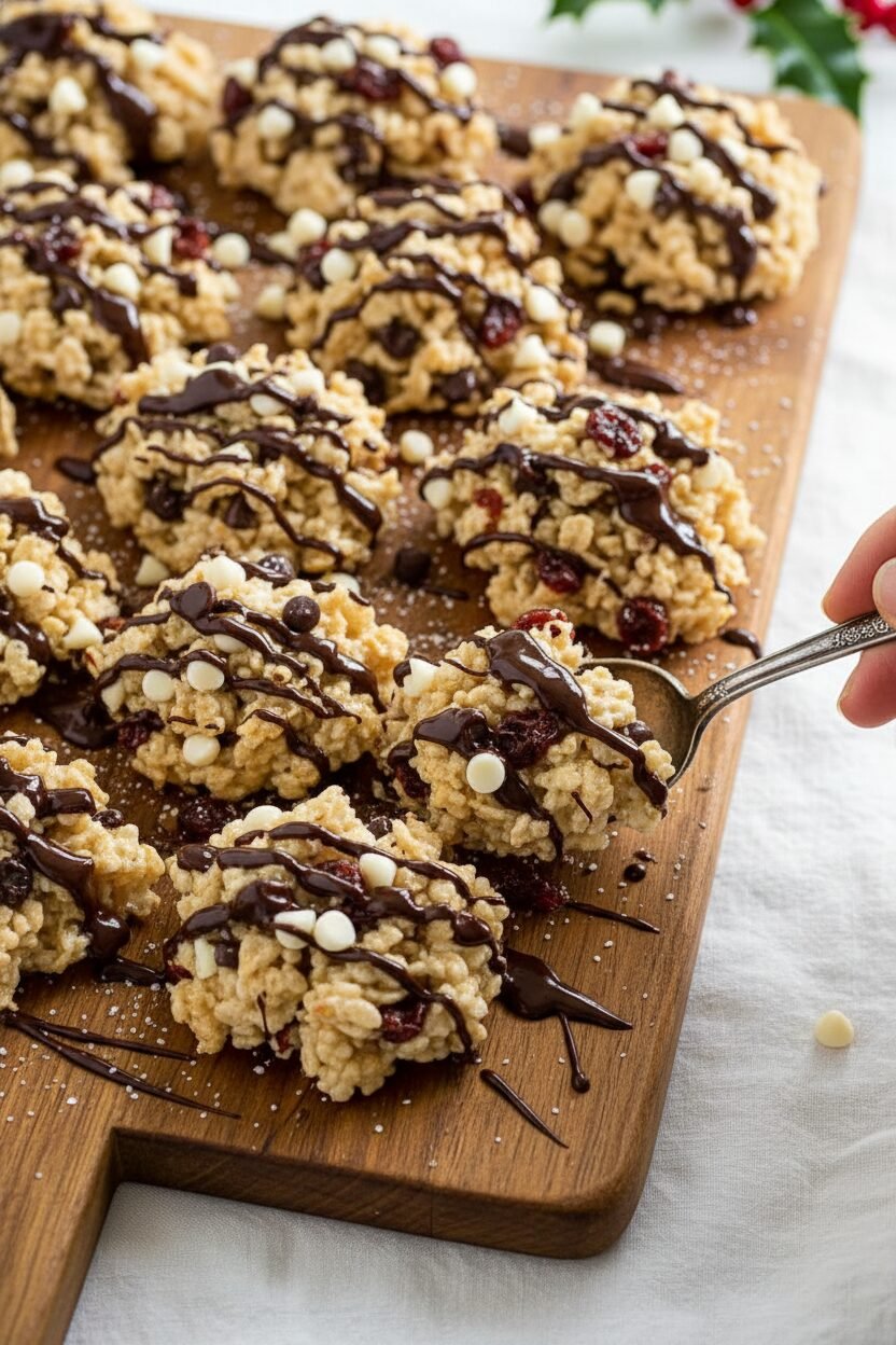 Chocolate Cherry Crisp Noel Delights