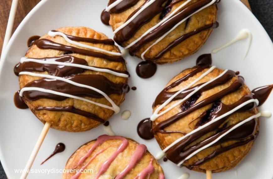 Chocolate Cherry Holiday Pie Pops