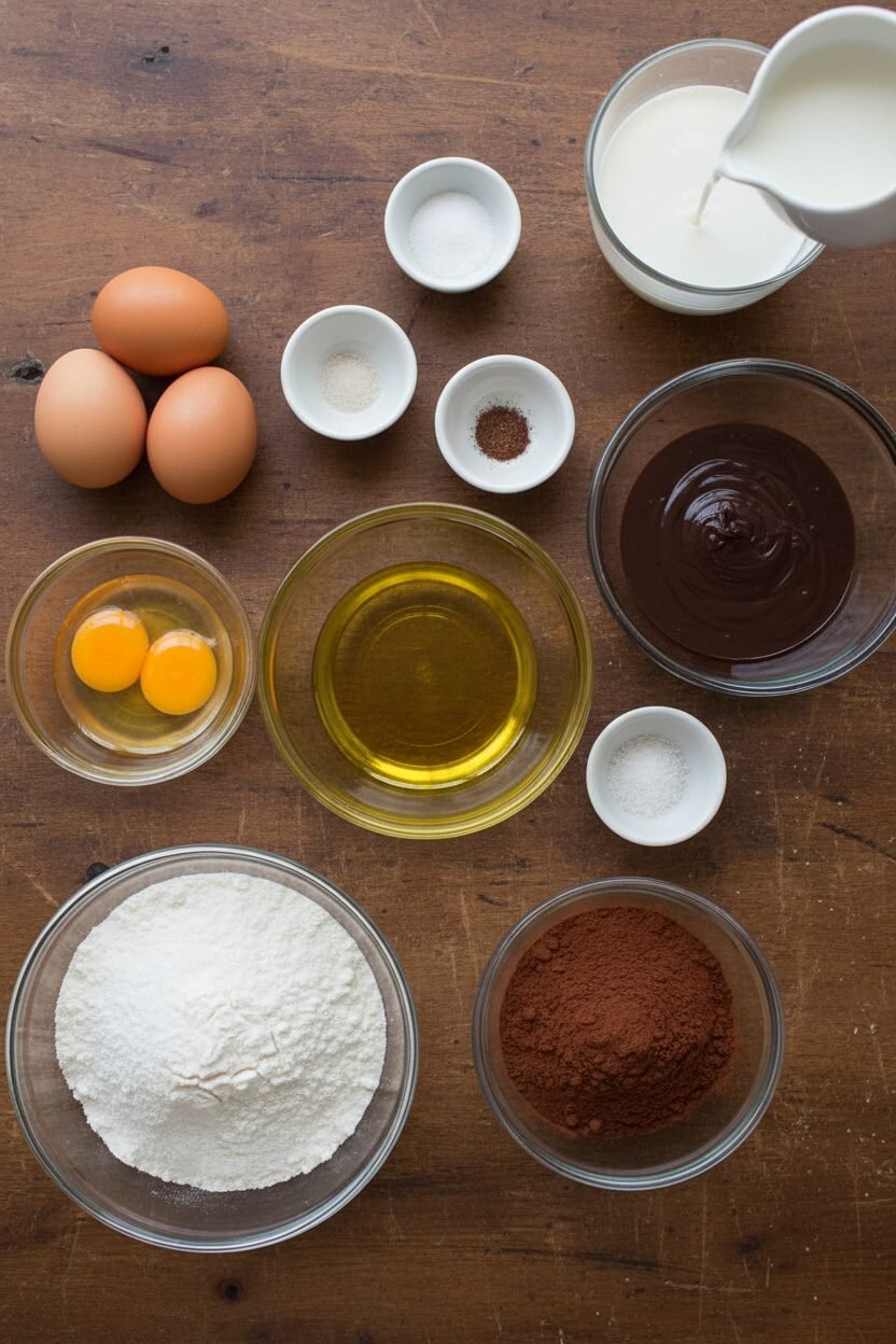 Chocolate Olive Oil Noel Cake