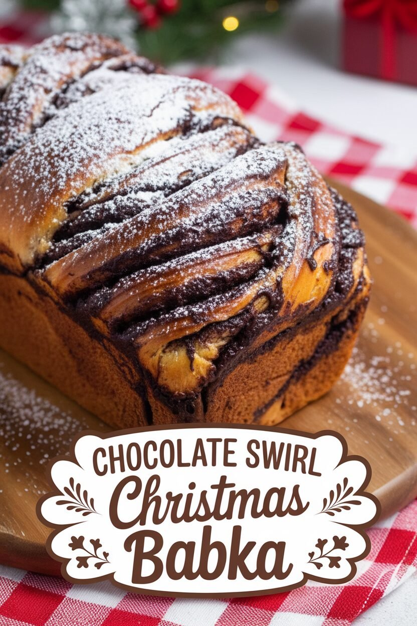 Chocolate Swirl Christmas Babka