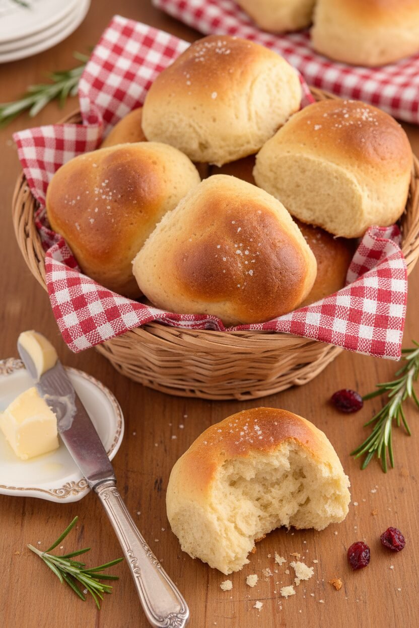 Christmas Gluten Free Golden Dinner Rolls