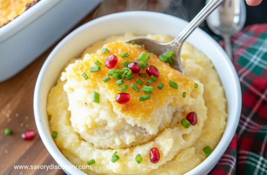 Christmas Morning Cheesy Grits Bake