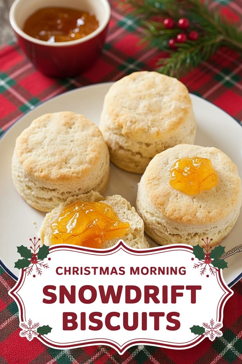 Christmas Morning Snowdrift Biscuits