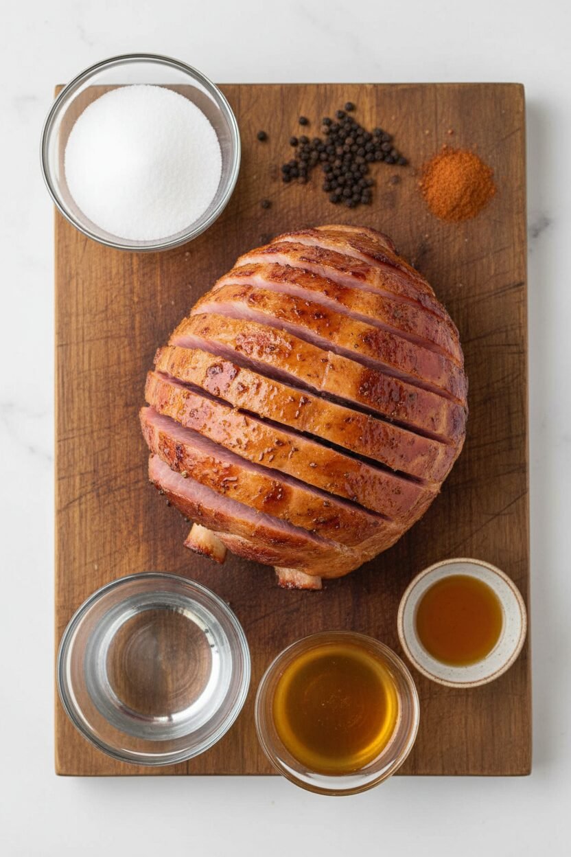 Cider Caramel Glazed Spiral Ham