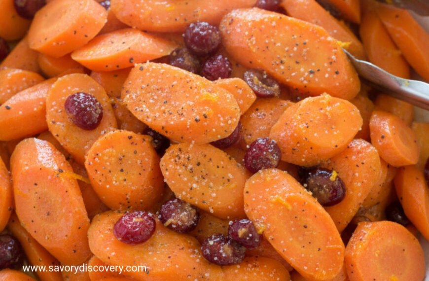 Citrus Glazed Carrots with Cranberry Sparkle