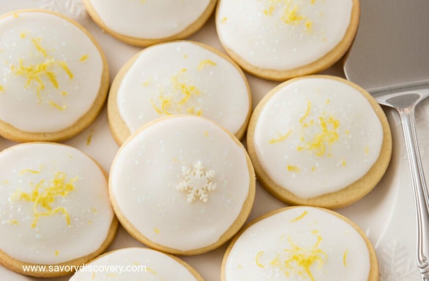 Citrus Snowflake Christmas Cookies