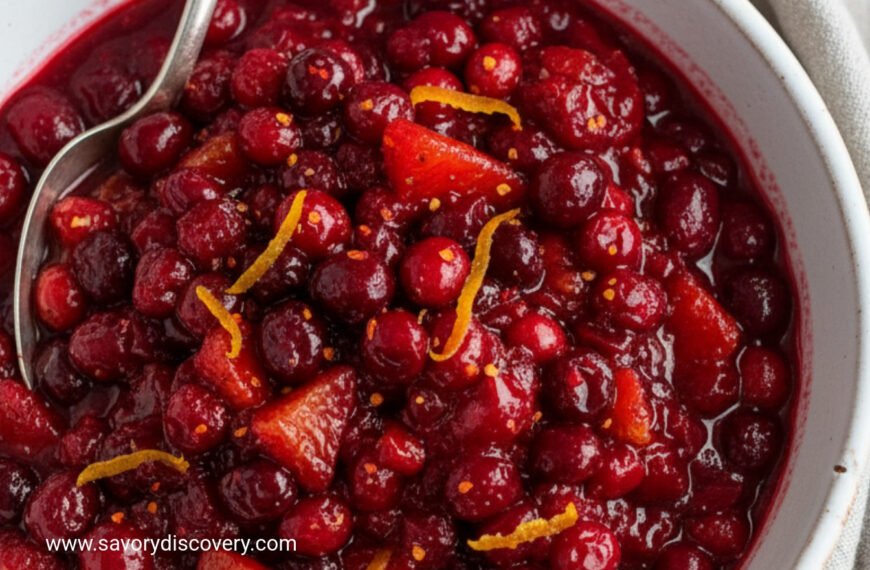 Citrus Spice Cranberry Glaze