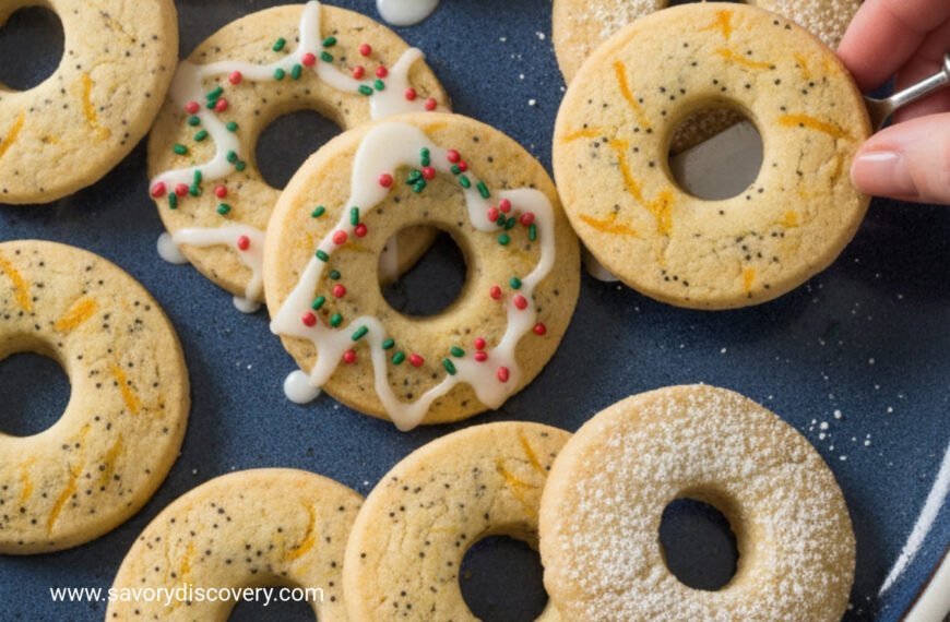 Citrus Spice Holiday Cookie Wreaths
