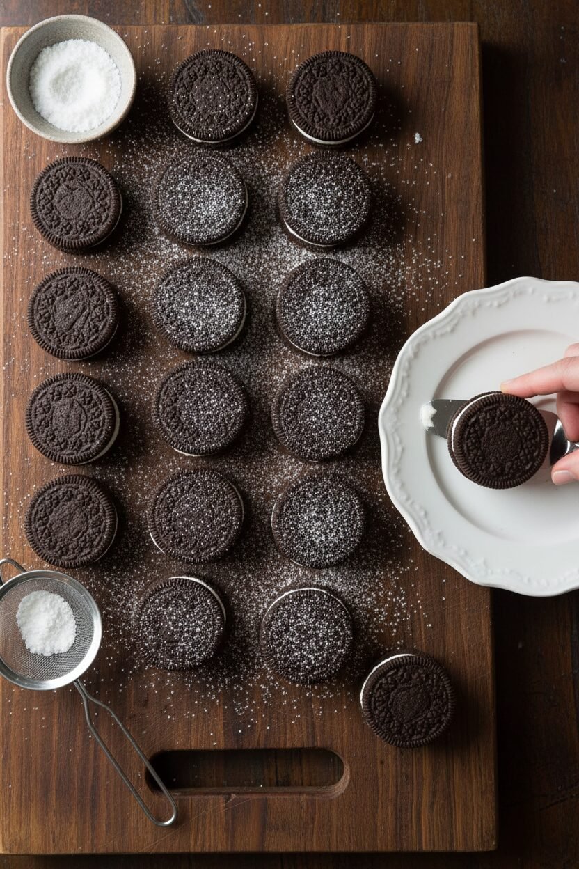 Cocoa Crème Wintry Sandwich Delights