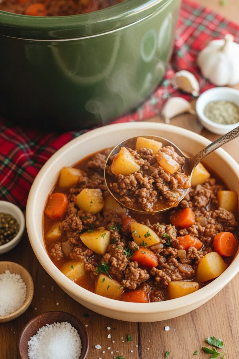 Cozy Christmas Slow Cooker Stew