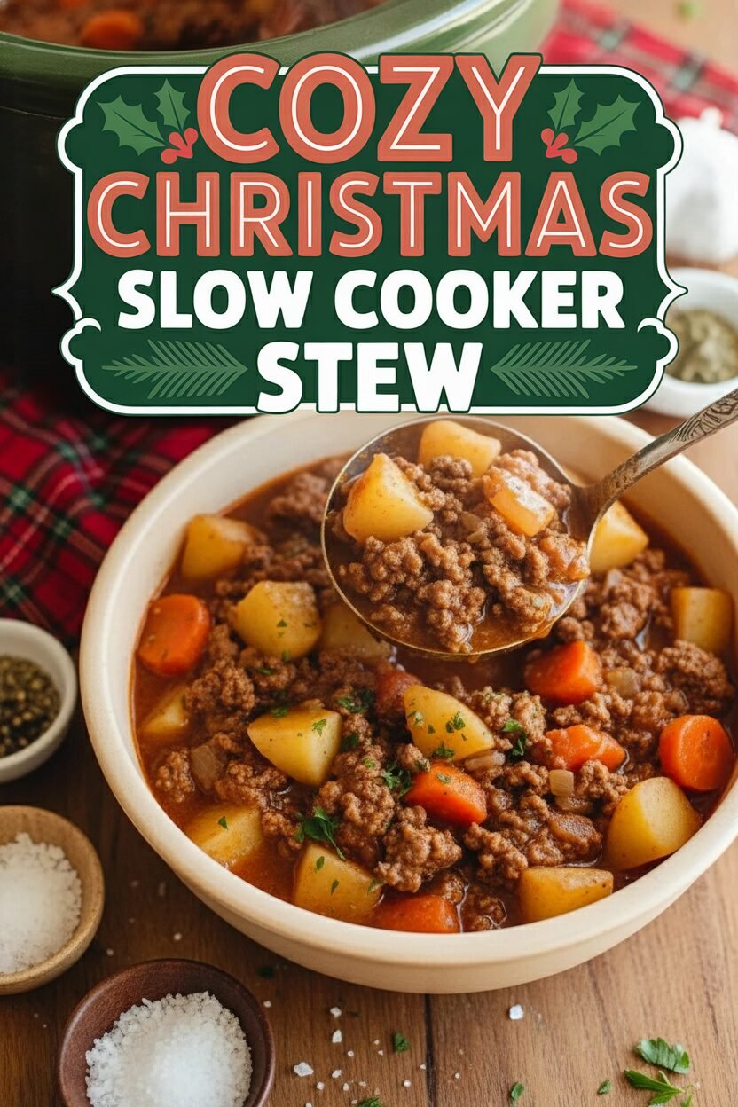 Cozy Christmas Slow Cooker Stew